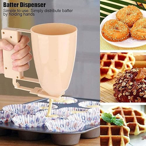Miniatura 2 de Dispensador de masa para panqueques, dispensador de panqueques de plástico para cupcakes, para hornear, postres, dispensador de panqueques,