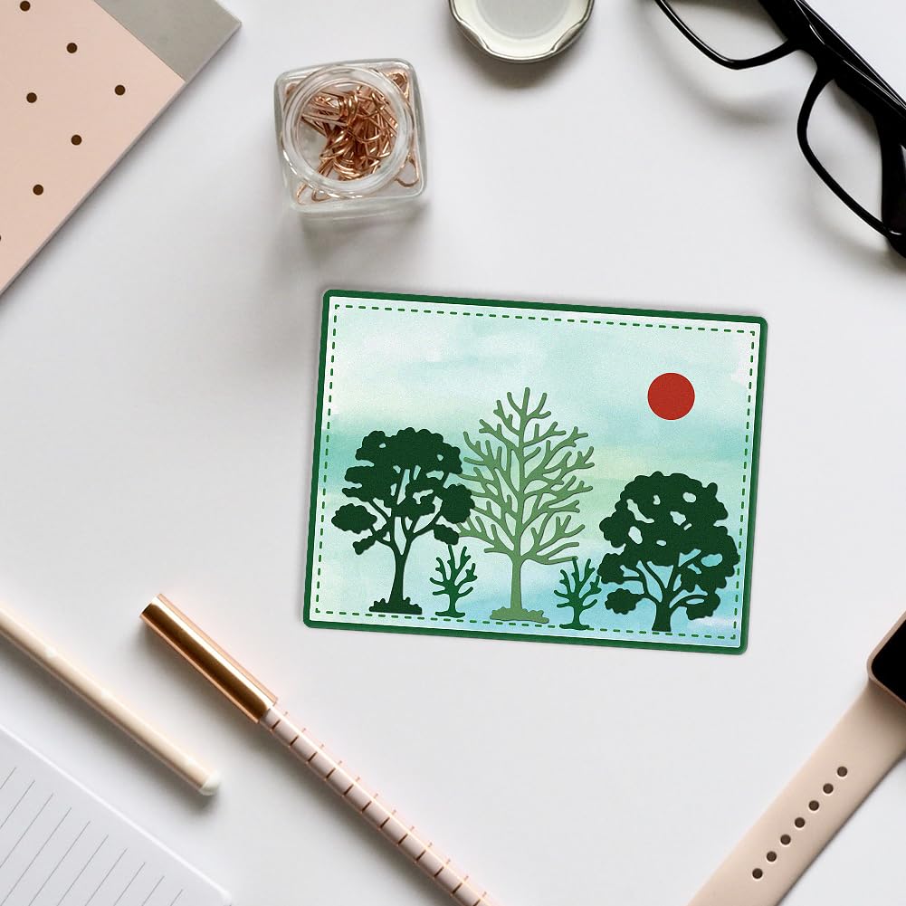 DELORIGIN Tree Cutting Dies Forest Carbon Steel Die Cuts for Card Making Embossing Tool Scrapbooking Stencils Template for DIY Crafts Album Paper Greeting Card Gift Festival Decor - Image 3