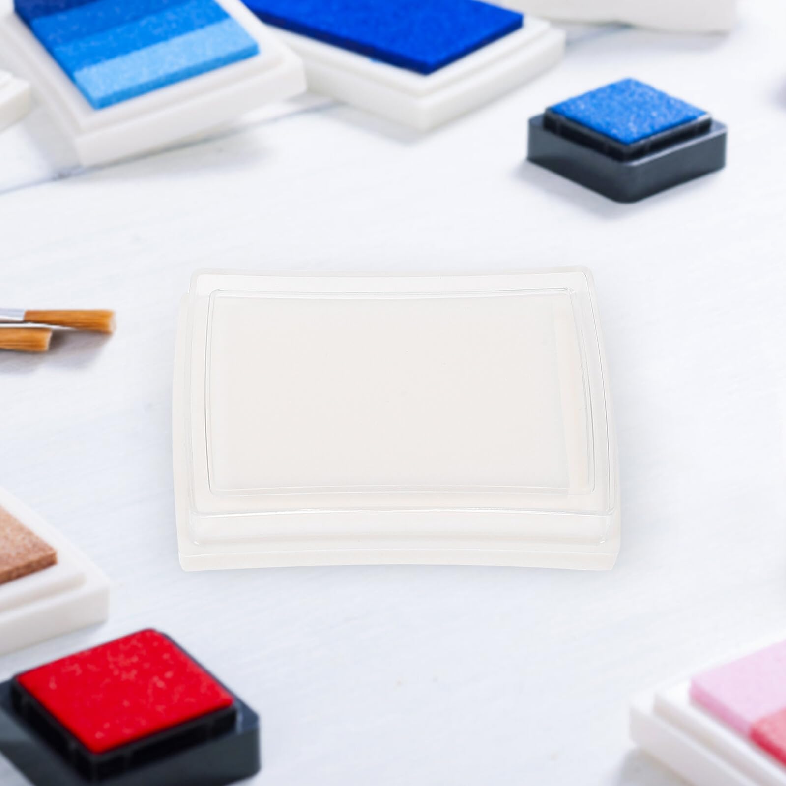 Housoutil 50 Pièces Encreurs DIY pour Doigts Encre Multifonctions Mousse Haute Densité pour Bureaux et