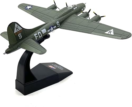 Miniatura 6 de 1:144 Aleación WWII Clásico B17 Bombardero Modelo de Avión Modelo de Aviación Modelo de Exposición de Ciencias de la Aviación Modelo
