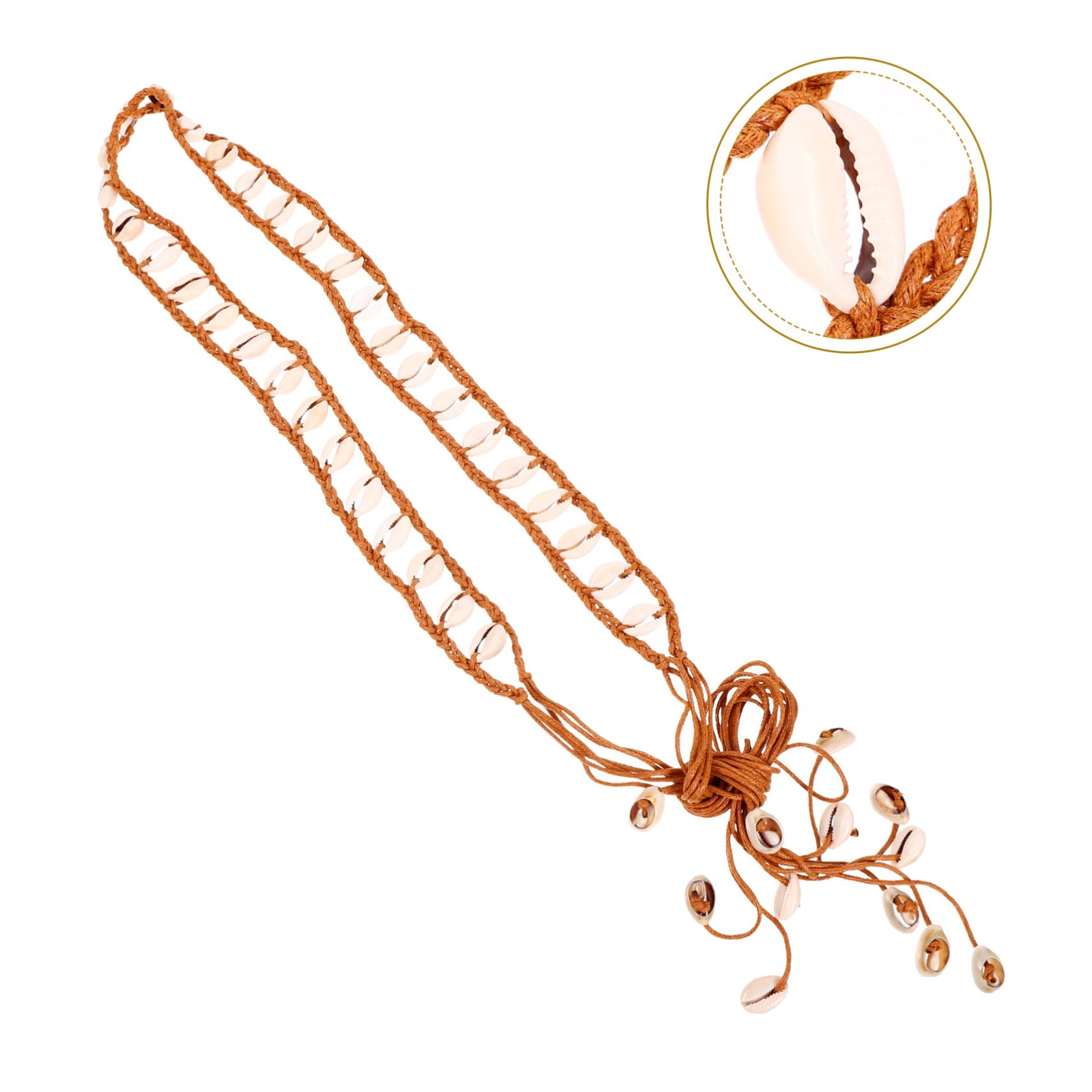 GALPADA Cinturón Tejido De Concha Cinturones Para Cinturón Para Niñas De Para El Vestido De Vestir De Tejido De Vestir Cuerda