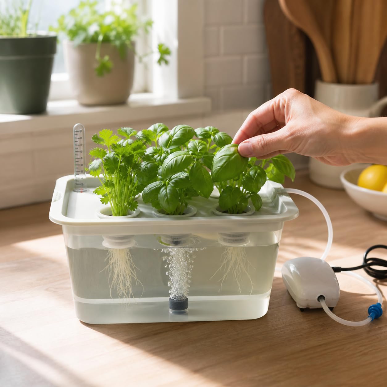 Kit Cultivo Hidropónico con ación, aireación