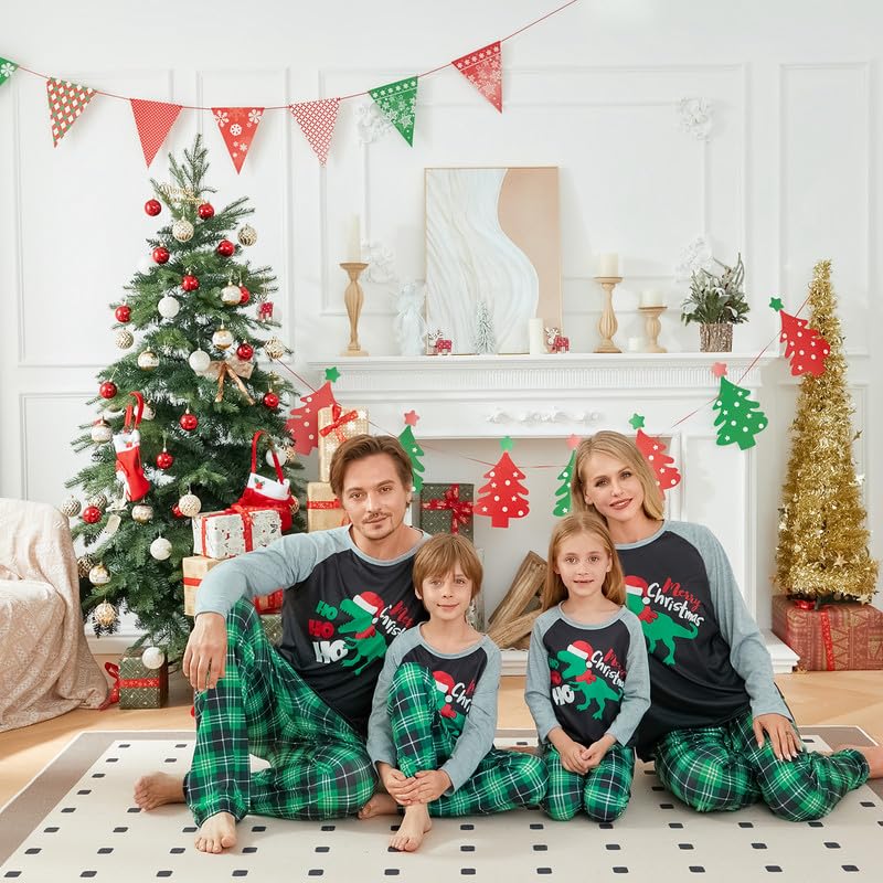 Christmas Family Pajamas Matching Sets Christmas Sleepwear Parent-Child Pjs Outfit for Christmas Holiday Xmas Party (Dog, M,Style#10)2