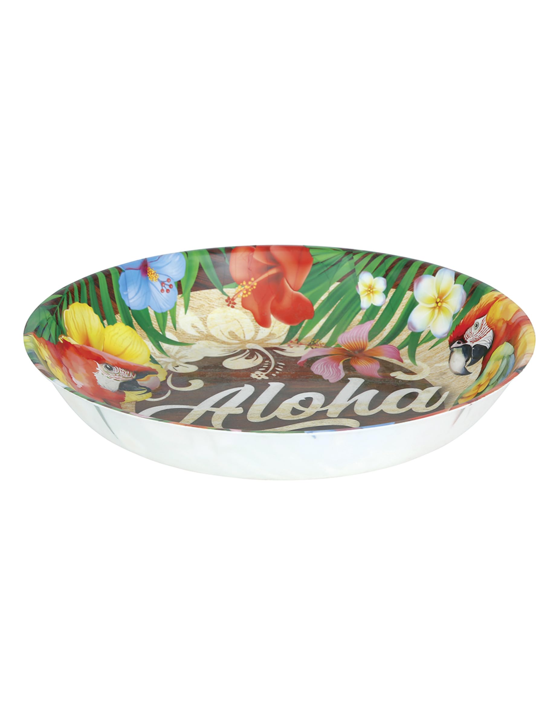 FIESTAS GUIRCA | Aloha Summer Bowl Reusable (12.6 in) - Table Decoration for Graduation and Summer Parties - Ideal for Hawaiian Celebrations and Festive Events - Multicoloured