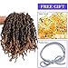 3 Packs Short Curly Spring Pre-twisted Braids Synthetic Crochet Hair Extensions 10 inch 15 strands/pack Ombre Braids Fiber Fluffy Braiding Hair Bulk (10“, T1B/27#)