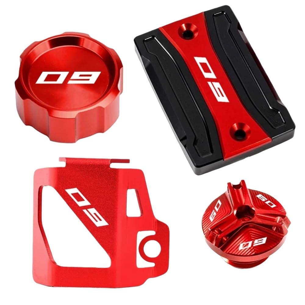 Bouchon réservoir frein Bouchon de liquide frein avant et arrière, accessoires moto, couvercle remplissage d'huile, protection pour MT09 FZ09 MT-09 mt09 2014 – 2020