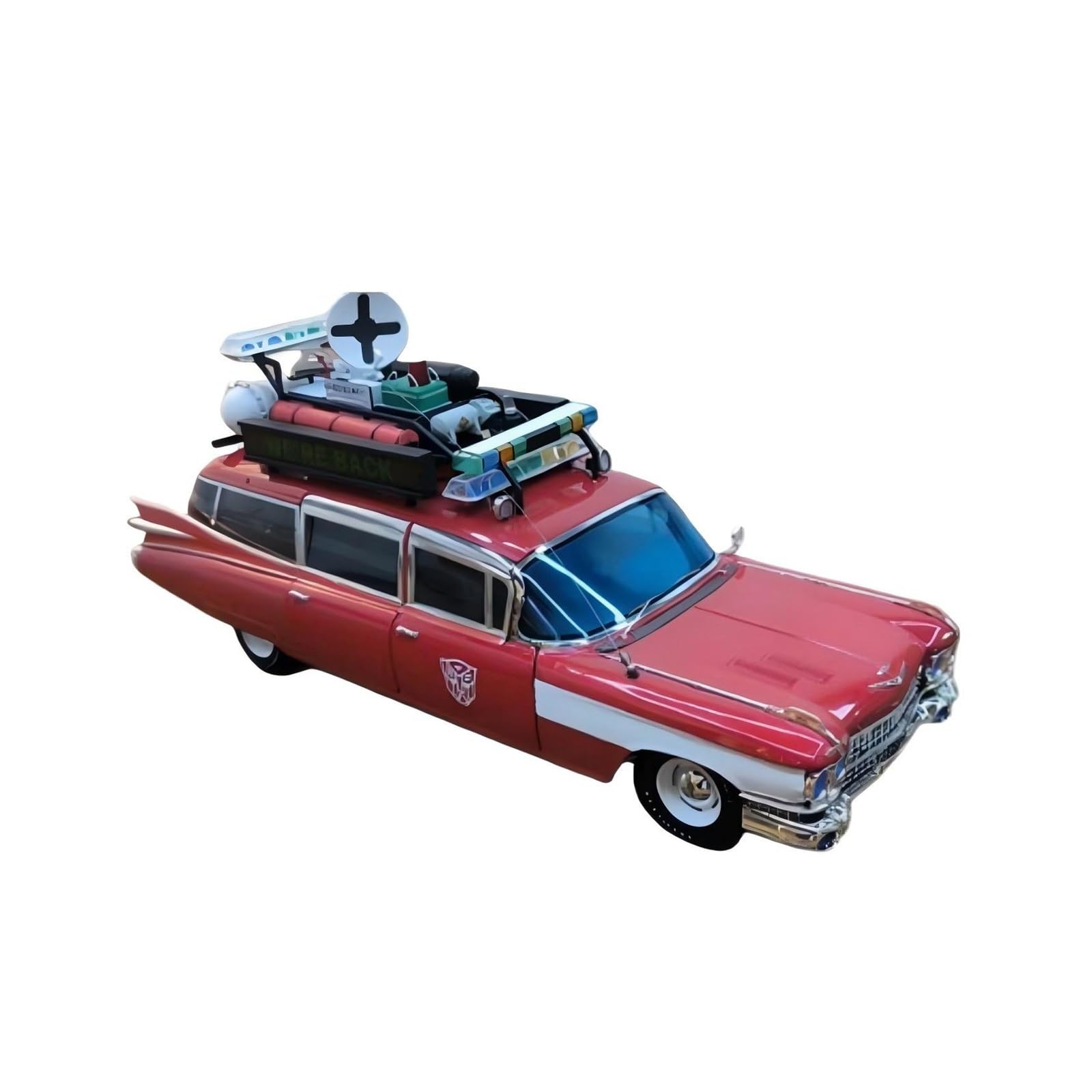 Alloy Car Scala Model 1 18 Per Cadillac Ghostbusters ECTO Modello Di Auto D'epoca Collezione Per Adulti Esposizione Veicoli Veicolo In Scala Da Collezione