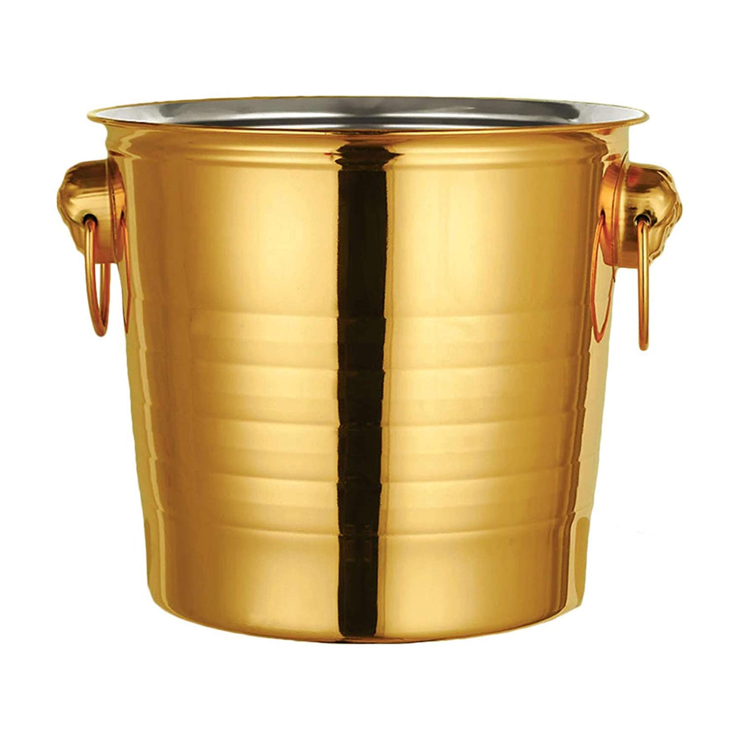 ESGT Tiger Head Stainless Steel Ice Bucket Ktv Champagne Bucket Wine Barrel Spit Wine Bucket Ice Bucket Bar Beer Barrel Ice Buckets for Parties