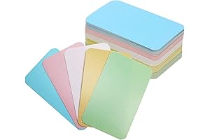 Tupalizy 100PCS Blank Paper Message Note Business Cards