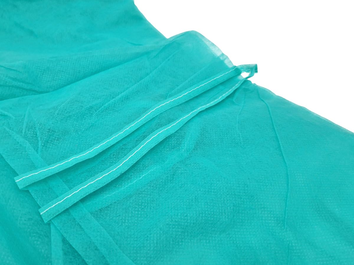 Camici monouso in tessuto non tessuto 50 pezzi 30 g/m² 120 x 140 cm verde