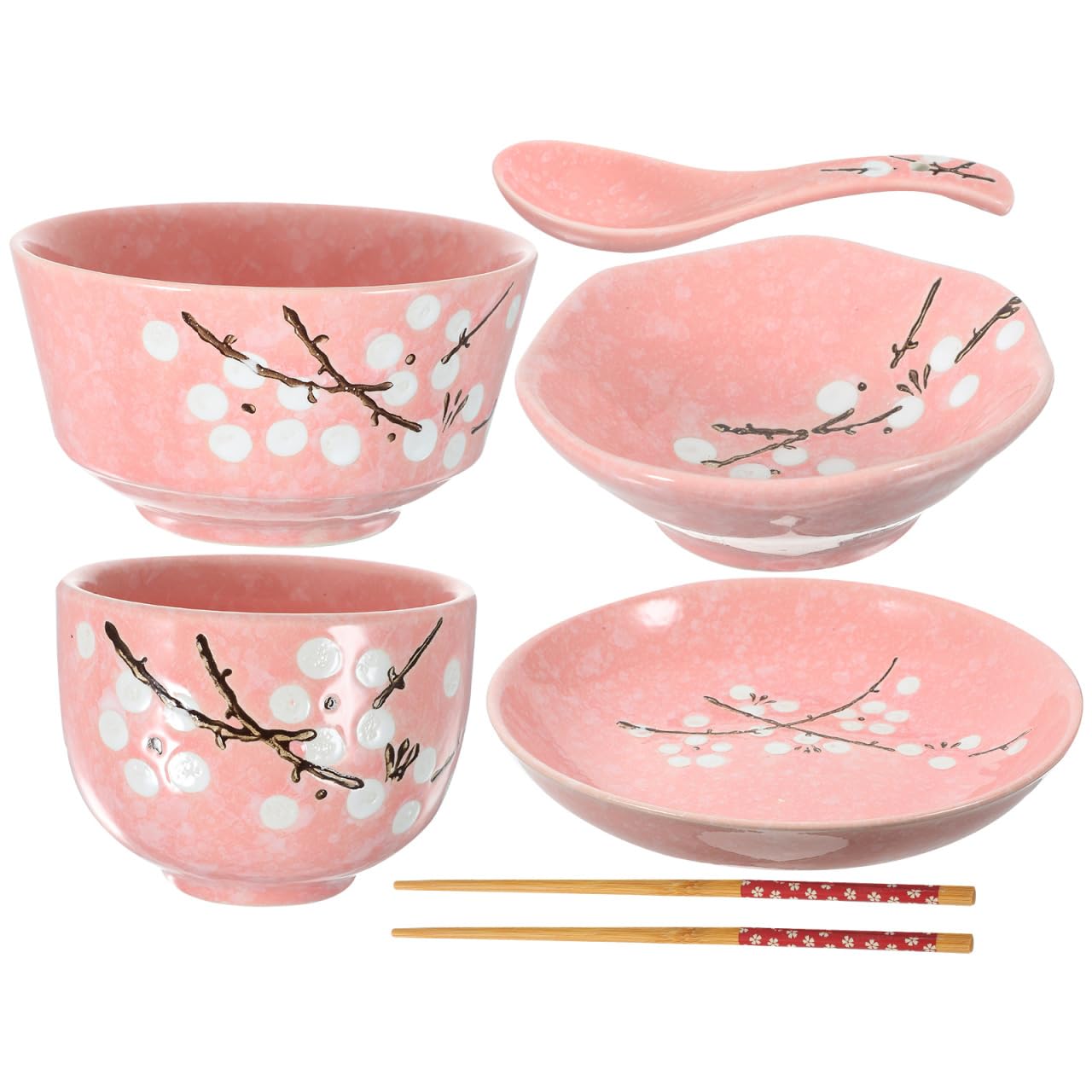 6-delig Ramen Schüssel Set Japans servies Keramische borden