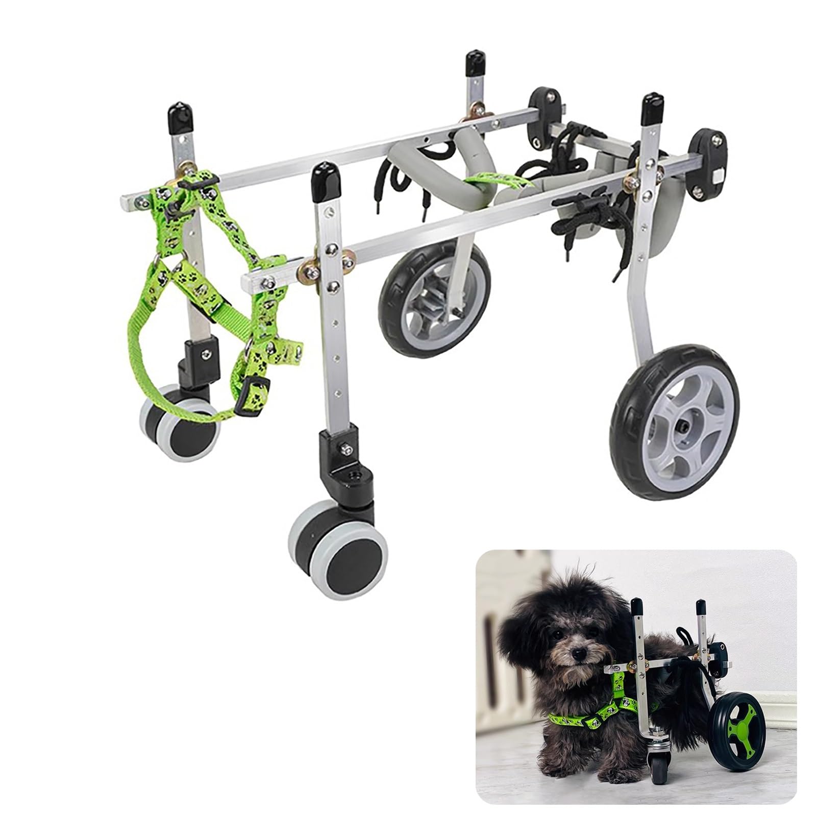 その他 PET WHEELCHAIR PW-ZD-XXS Amazon.com: Jievmrs Dog Wheelchair 4 Wheels Dog Cart for Leg Full