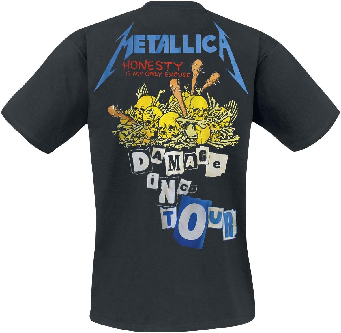 Metallica Men's Damage Inc (Back Print) Slim Fit T-Shirt Medium Black - Image 4