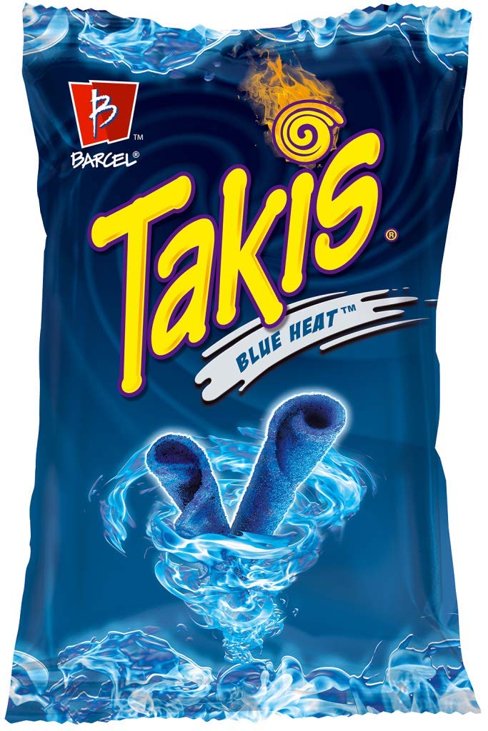 Takis Blue Heat 4oz Hot Chili Pepper Tortilla Chips 1 Boz ( 20 count )