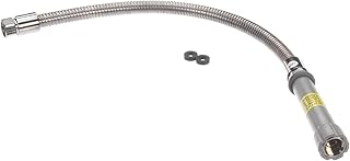 T&S Brass B-0024-H Stainless Steel Flex Hose with Gray Handle, 24