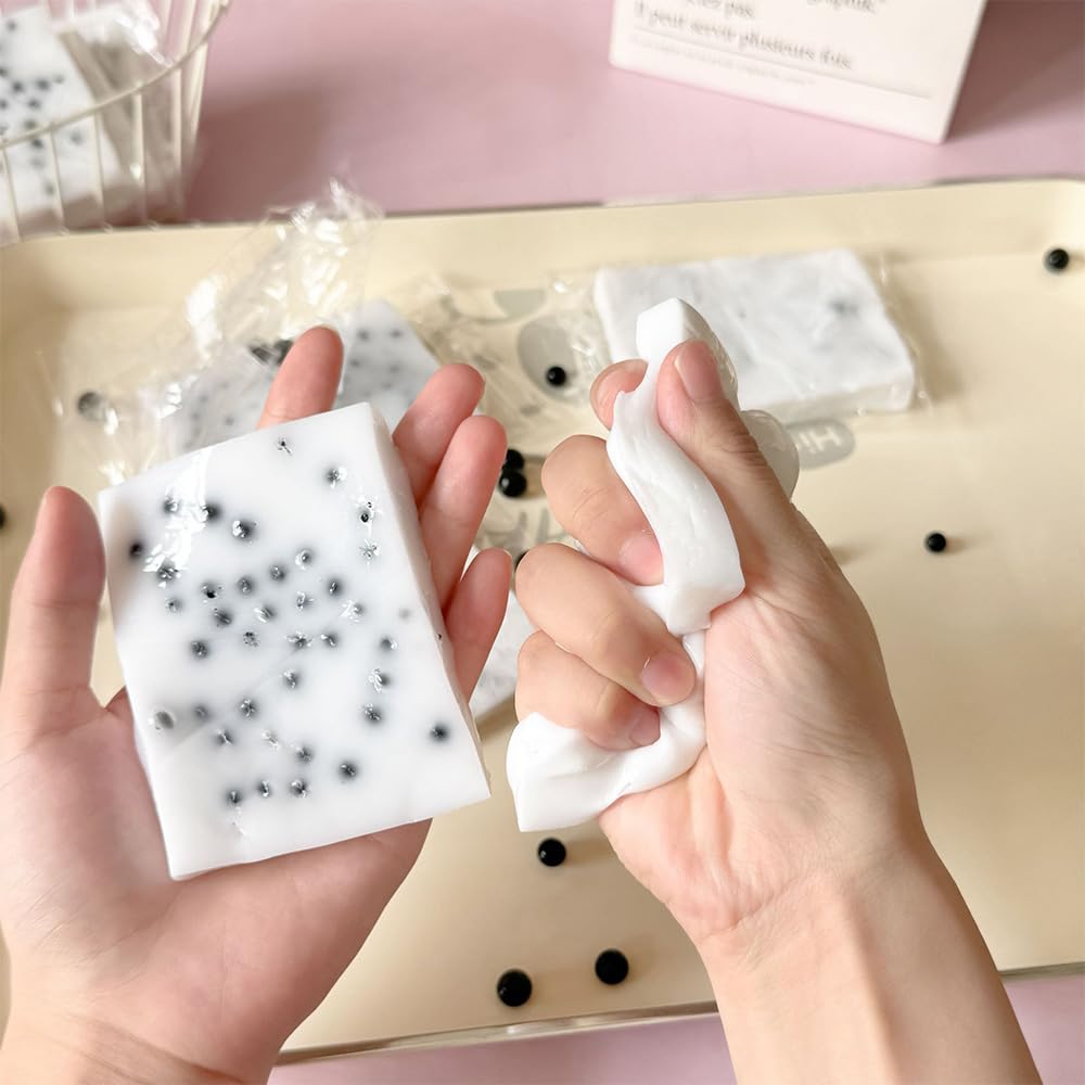 2 Pieces Pimple Popping Toy Square Skin Picking Fidget Toys Sensory Picky Pad for Stress Relief Soft TPR Material Pimple Popper Toy Squeeze Fidget Toys Novelty Stress Toys for Adults Kids - Image 4