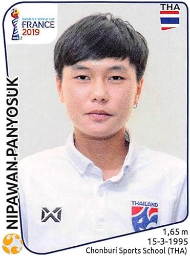 2019 Panini FIFA Women's World Cup France Album Stickers (Individual Sticker Only) Soccer #437 Nipawan Panyosuk Thailand 2 Inch by 2 12 Inch 2019 Panini FIFA Women's World Cup France Album Stickers (Individual Sticker Only) Soccer #437 Nipawan Panyosuk Thailand 2 Inch by 2 12 Inch