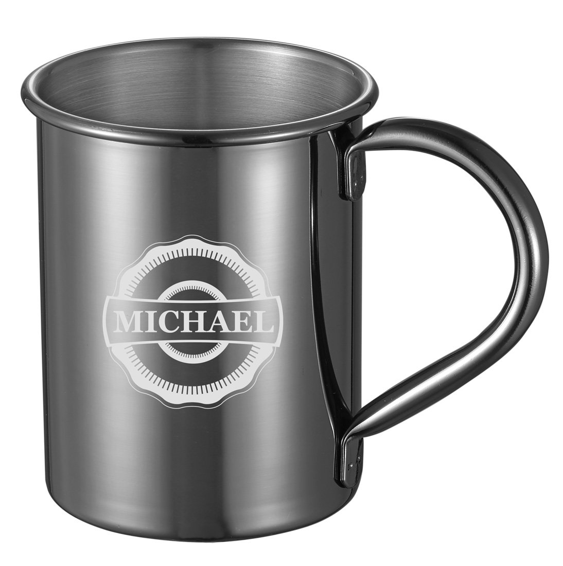 Personalized Visol Elise Gun Metal Finish 13 oz Moscow Mule Mug