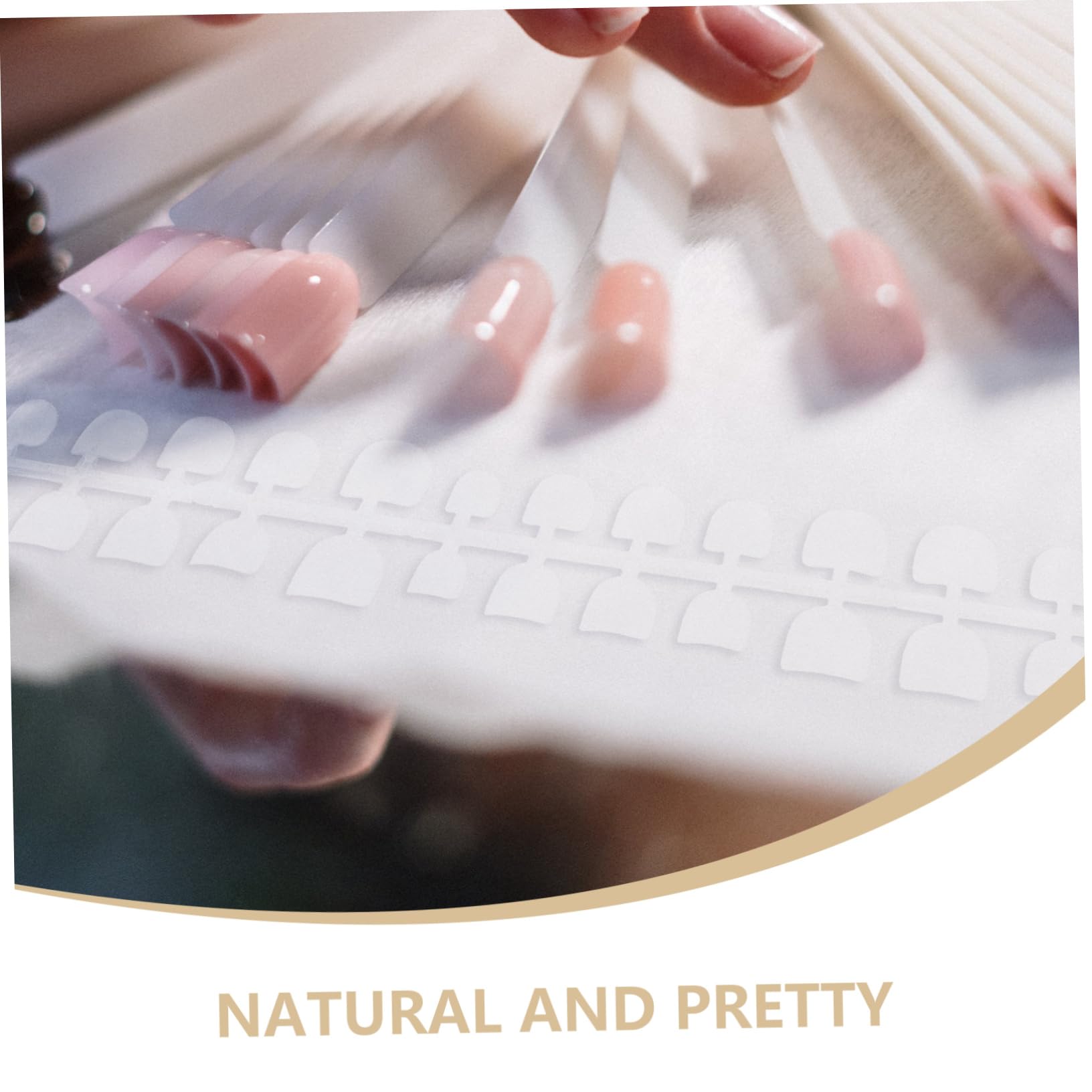 minkissy 50fogli Punte Per Unghie Artificiali Per Pedicure Decorazione Completa Per Unghie Piedi Per Manicure Fai Da Te Varie Facile Da Applicare e Rimuovere