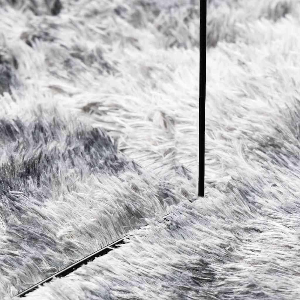 NAVARRA - Alfombra Shaggy de pelo alto, 160 x 230 cm, color gris plata, suave para salón, mullida, resistente alfombra para dormitorio y oficina, rectangular, poliéster