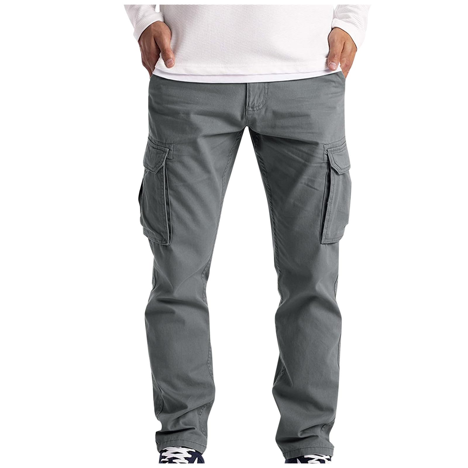 2024 Pantaloni Cargo Uomo Lavoro Multitasche Casual Chino Cotone Taglie Forti Pantaloni da Lavoro Cargo Slim Fit Elasticizzati Pantalone Leggeri Eleganti Pantaloni Running Bodybuilding Sportivo