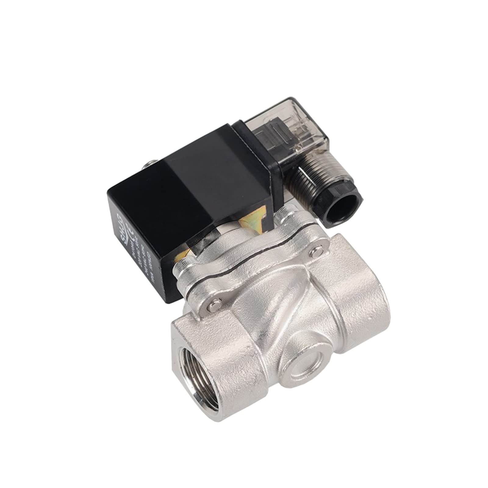 TREDSWQCV 3/4" Normally Closed Stainless Steel Solenoid Valve DN20 Waterproof With LED Power Indicator 24V 12V 220V 110V(G-12VDC-NBR-SEAL)