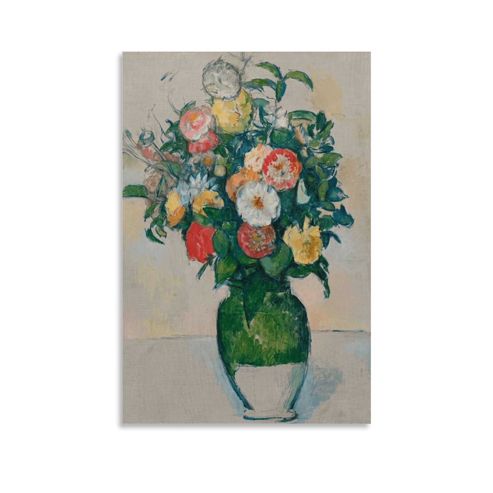 Lámina artística Fleurs Dans Un Pot D'olives de Cézanne, cuadro de 40 x 60 cm 8