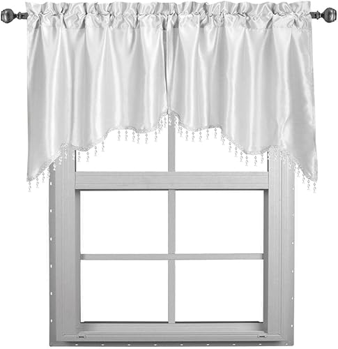 Vista 63 de Royal Hotel Bedding Soho - Cenefa con festón morado, patrón sólido, 35 x 30 pulgadas