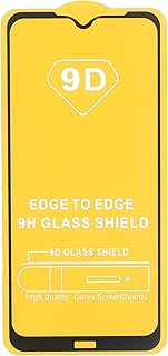 شاشة حماية من الزجاج المقوى بدرجة صلابة 9H بتغطية كاملة فائقة الوضوح وخالية من الفقاعات وسهلة التركيب وحساسية لمس عالية متوافقة مع شاومي ريدمي نوت 8t - لون أسود