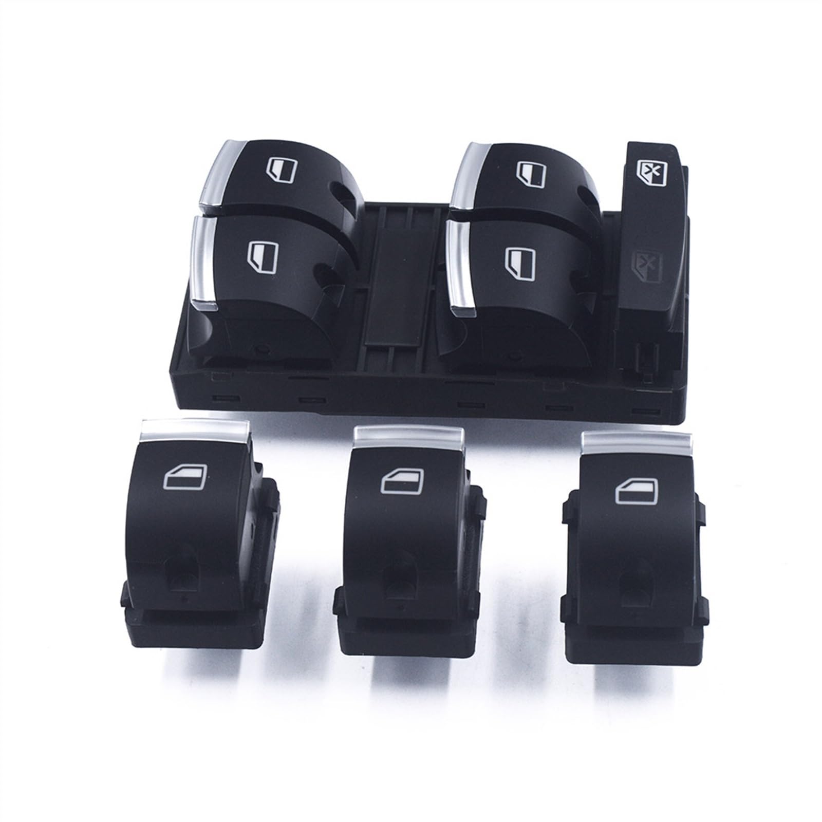 Interrupteur lève-vitre électrique Audi A6 C6 Q7 A3 bouton commande principal - 6