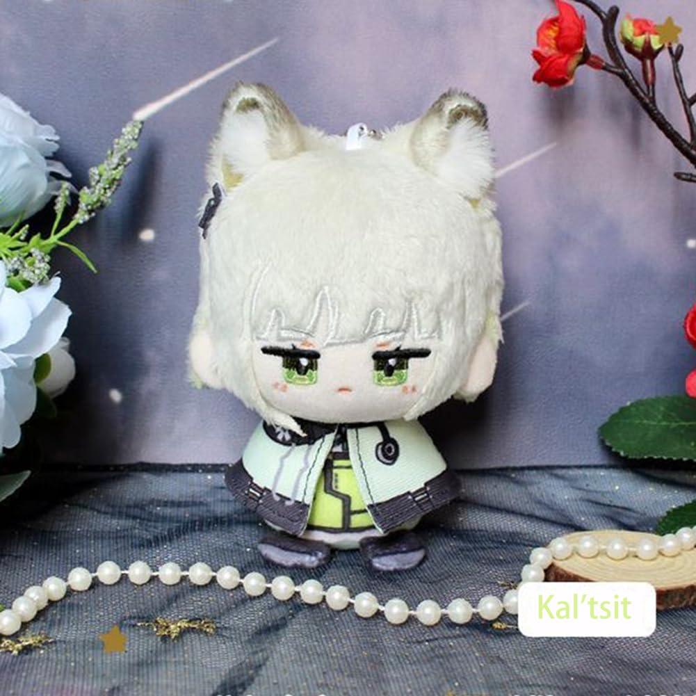 Zhongkaihua Kal'tsit/Amiya/Lappland Plüschfiguren, sitzend, weich, gefüllt, 12 cm, Anime-Spielfiguren, Merch, Anlässe, Dekorationen, Sammlerstücke, 10 Stück