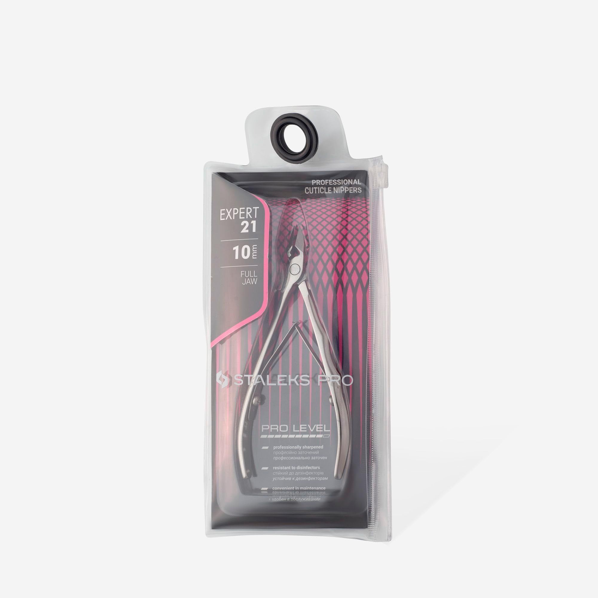 STALEKS PRO Expert 21 Pince à cuticules professionnelle avec lame 10 mm Modèle NE-21-10