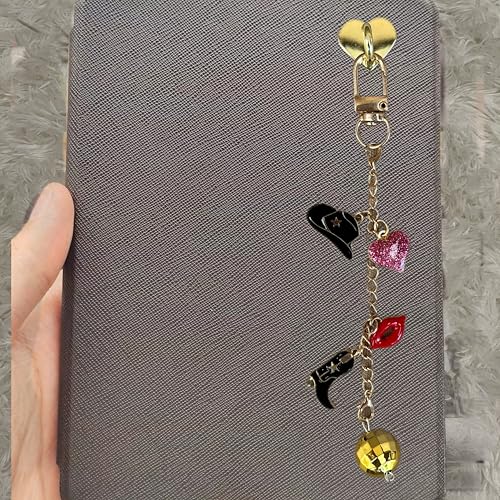 Image of 2Pcs Butterfly Flower Bracelet Strap Decorating Accessories Chain for Kindle Charm Type C Phone Hipper Gifts For Women