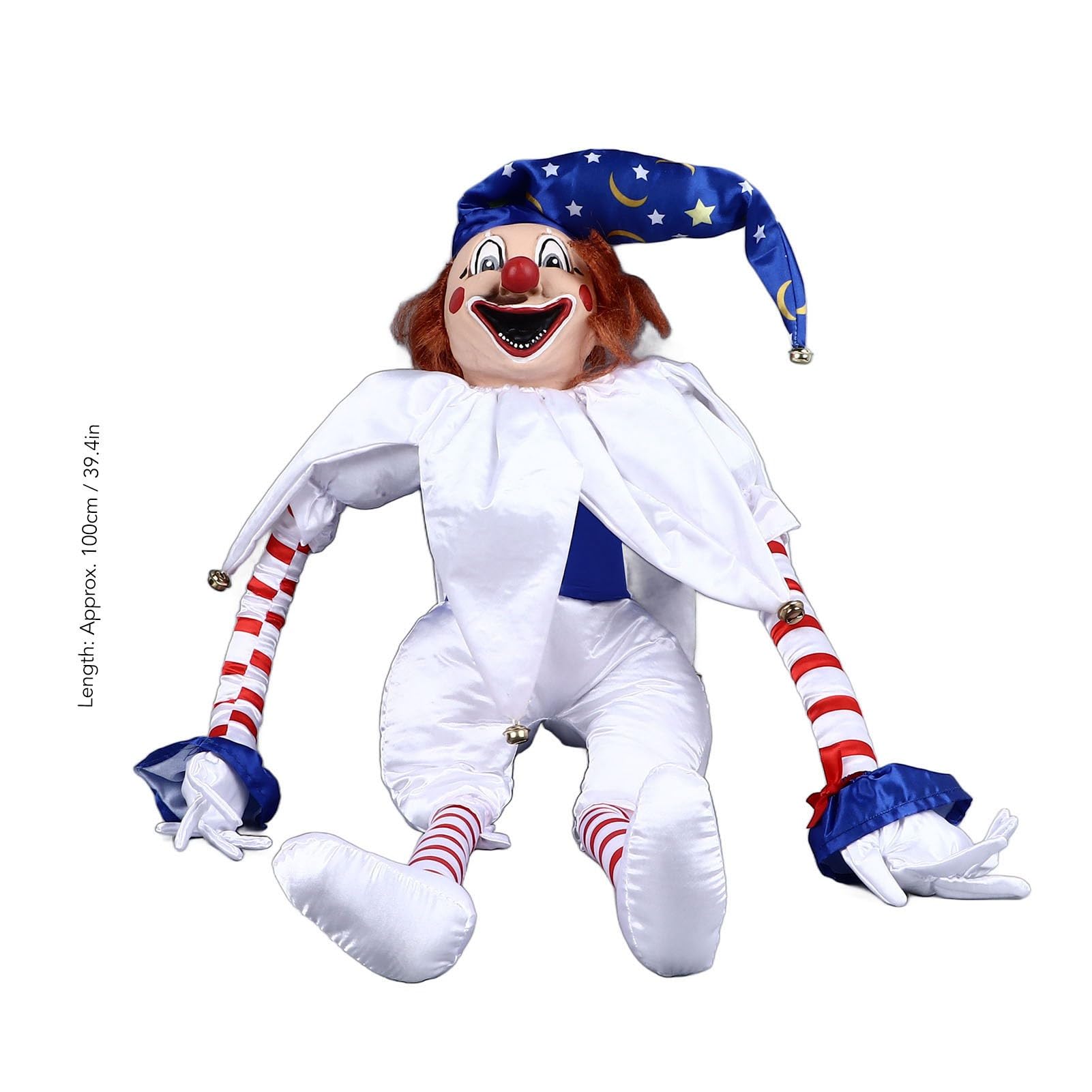 Amazon.co.jp: ハロウィン ピエロ人形 不織布 不気味なピエロ人形