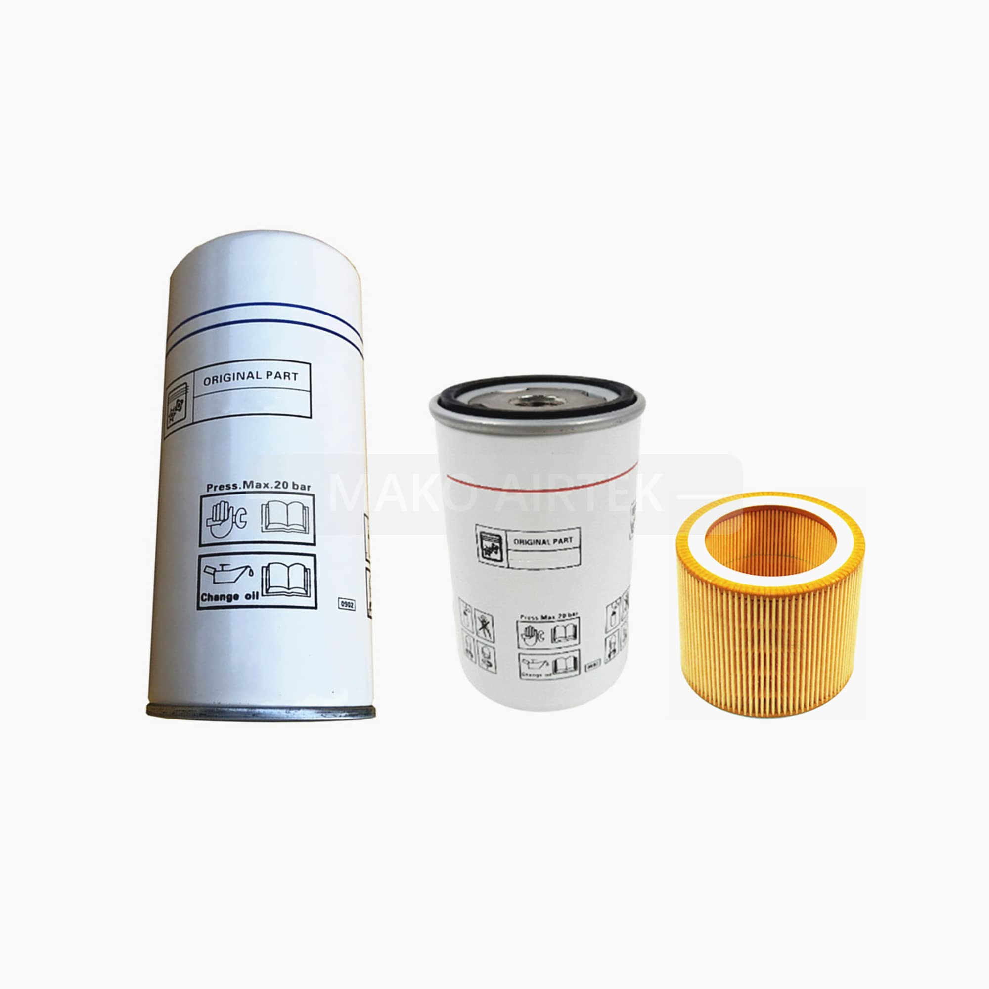 Kit filtri compatibili con Atlas Copco (6221372850 6211472550 6211473950)