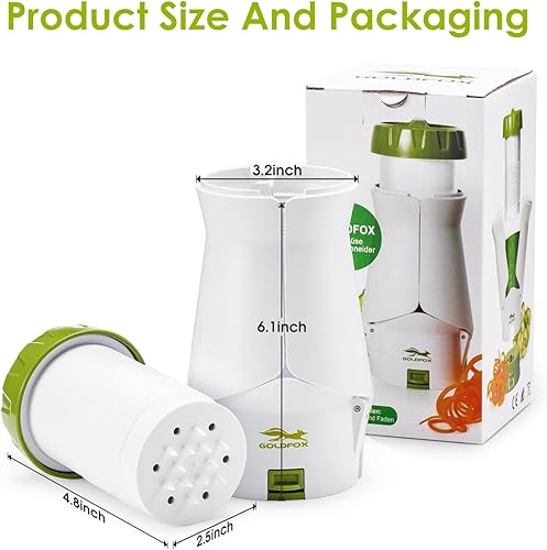 Miniatura 6 de GOLDFOX Cortador de mandolina para cocina rebanador de verduras para calabacín cebolla patata tomate pepino cortador de verduras fabricante de