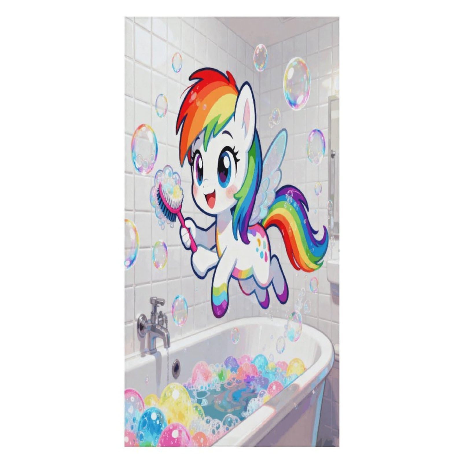 FekiLoot Rainbow Wash Beach Towel Oversized Bath Towel Ultra Soft Pool Towel Cozy Swim Towel Silky Lounge Towel Quick Dry Travel Towel Gentle Absorbent Towel for Adults Women Men