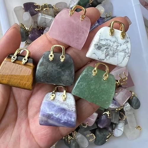 Miniatura 5 de 10 piezas de bolso de cristal escultura tallada a mano piedras curativas cristales curativos en forma de mano piedras de chakra, manualidades para