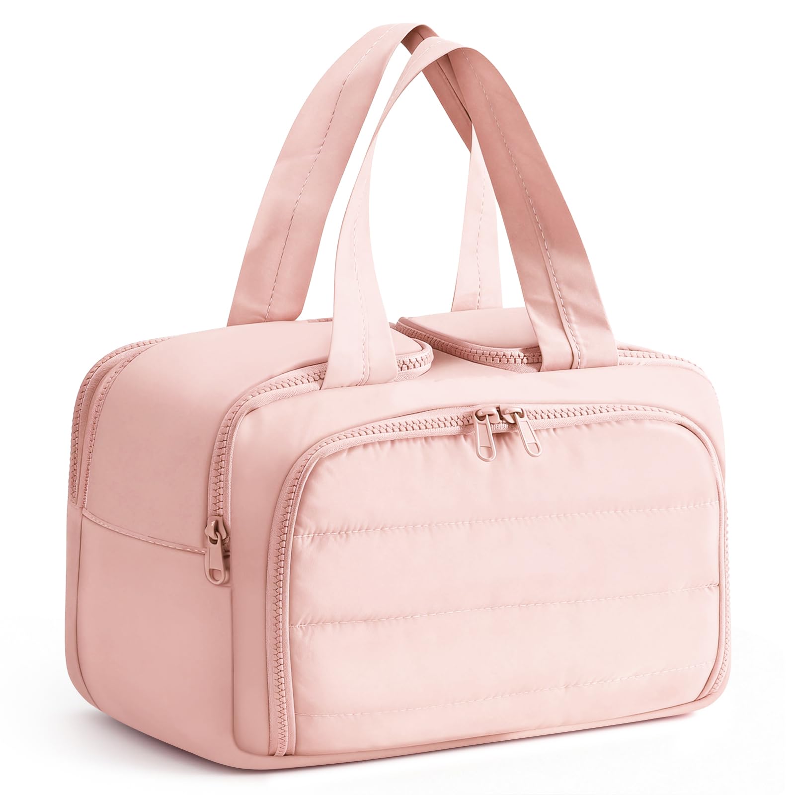 XWFB Travel Makeup Bag, Portable Travel Bag with Hanging Hook for Women, Waterproof and Hanging Toiletry Bags Travel Organizer Accessories for Travel