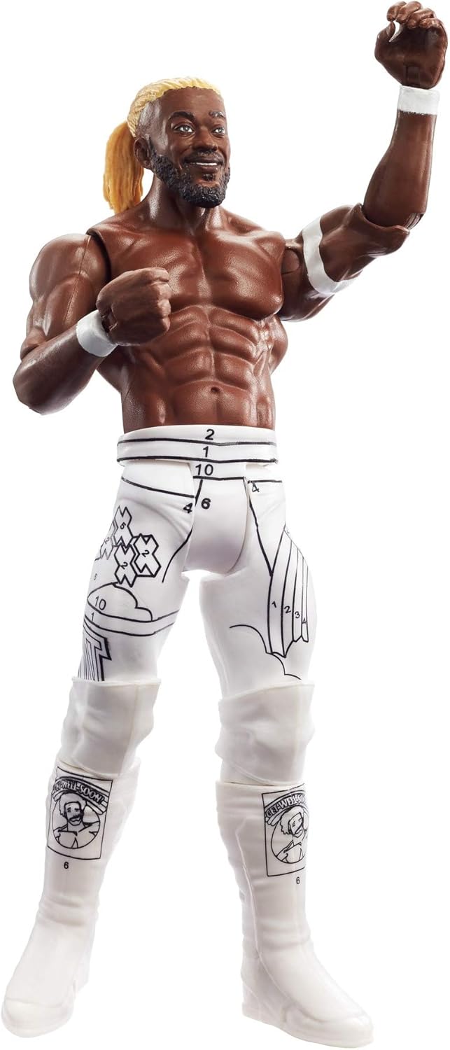 WWE Kofi Kingston Action Figure Series 114 Action Figure Posable 6 in Collectible for Ages 6 Years Old and Up
