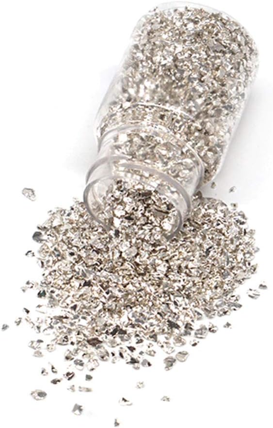 35g/Bottle Metal Crushed Stones Pieces Glitter Irregular Chips for Jewelry Making Super Greens Powder