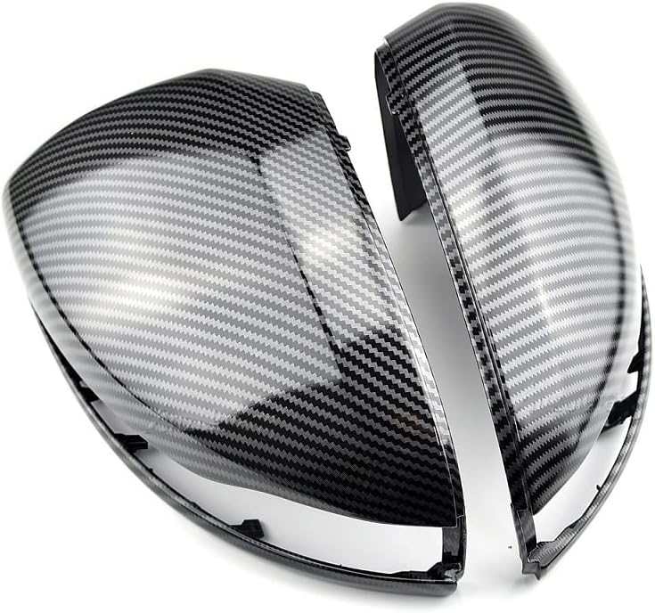 2Pcs LHD Car Rearview Mirror Cap Cover Trim For Benz C E GLC Class W205 X253 W213 W222 2016-2020 ABS Car Accessories (Carbon Fiber Color)