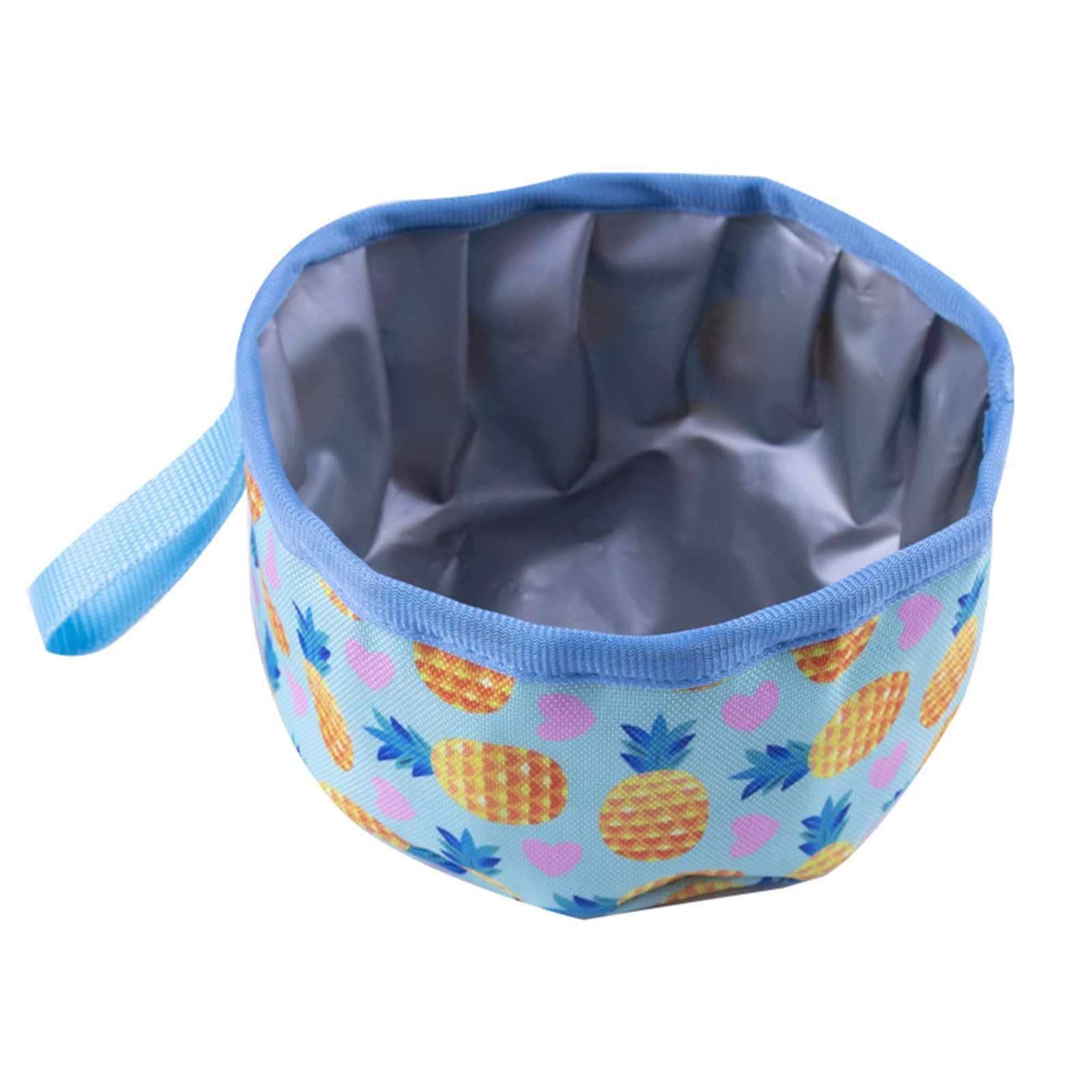 EXCBIOZ Waterproof Pet Bowl Food Bowls Dogs Oxford Foldable Bowl Pet Treat Dry Food Water Bowl Camping Feeding Watering Supplies