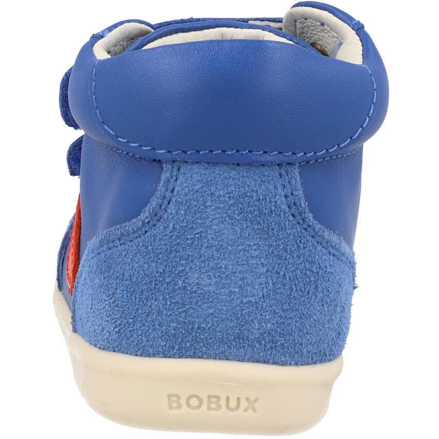 Bobux i-Walk Champ High Sneakers Olympian Blue Suede Leather Hook-and-Loop Ankle Support3