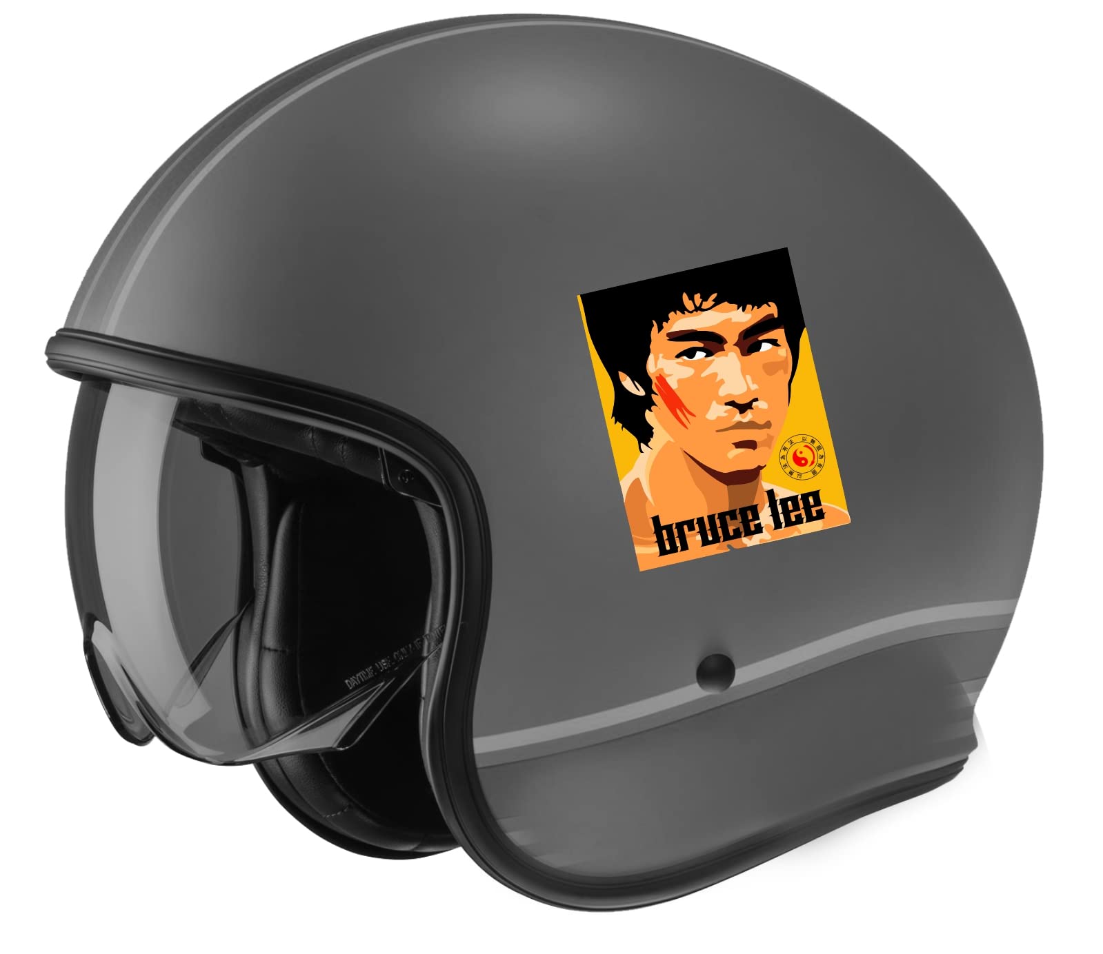 bruce lee motorcycle helmet Nation Bruce Lee H-002 Sticker Card Sticker for Car Motorcycle Biker :  Amazon.co.uk: Automotive