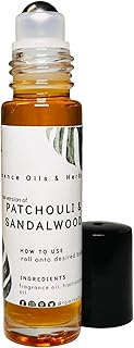 Patchouli & Sandalwood Perfume Oil - Roll-On, Cruelty-Free, Alcohol-Free, Long Lasting, 10ml (Patchouli & Sandalwood)
