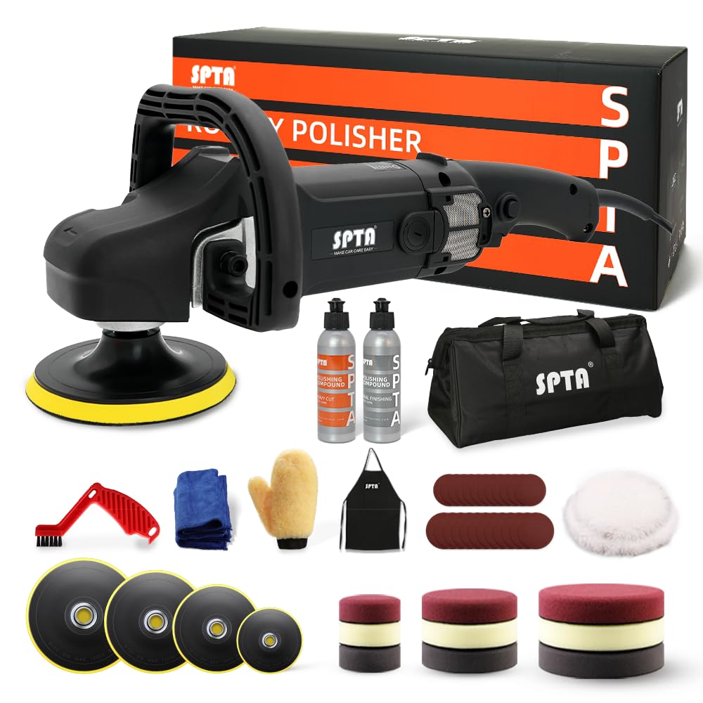 SPTA 7" Rotary Car Polisher - Achieve a Professional Shine -1 SPTA 7" Rotary Car Polisher - Achieve a Professional Shine -1
