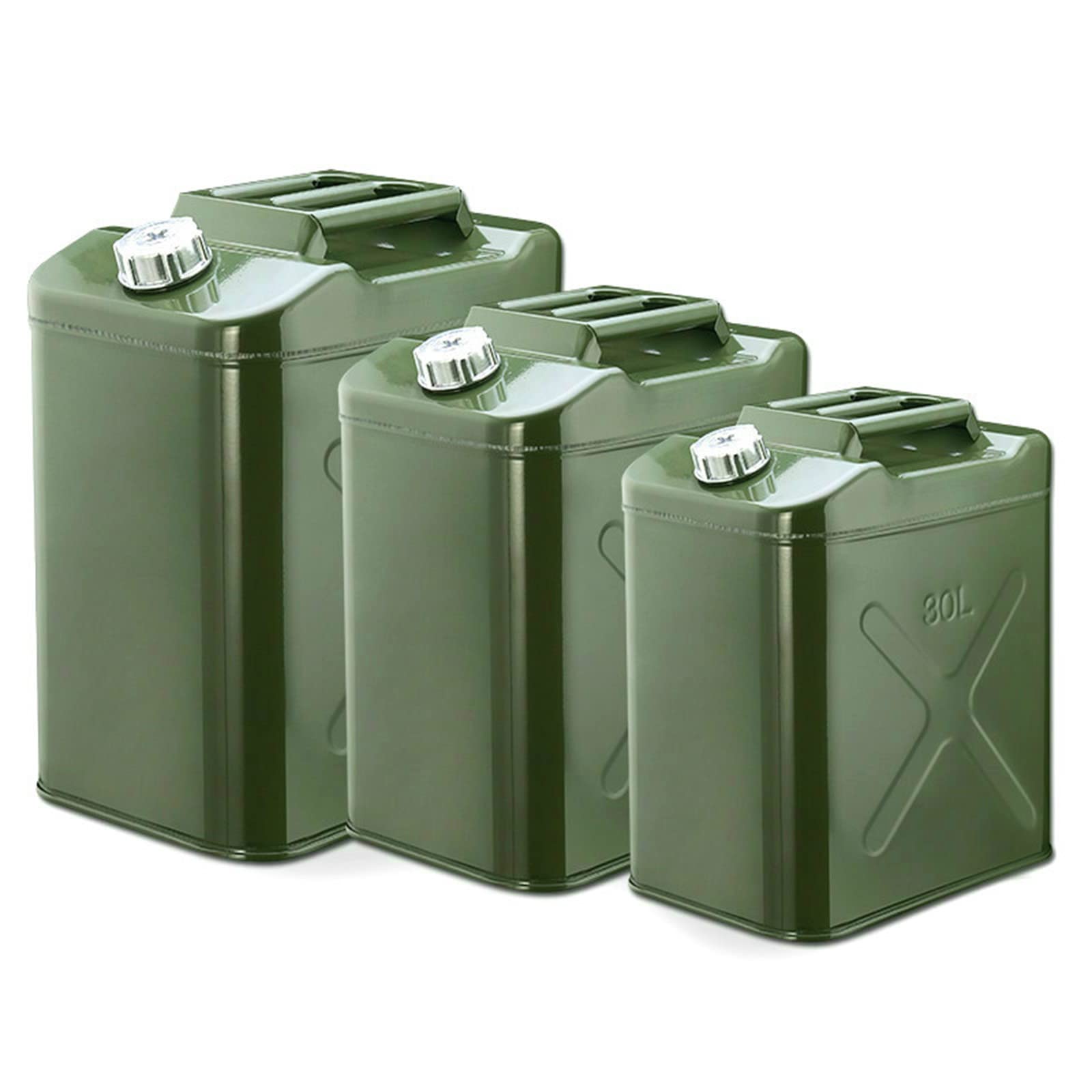 15L/20L/25L/30L/35L/40L Benzinkanister Diesel Kraftstoffkanister Kanister Metallkanister Reservekanister Metall Benzinkanister Reservekanister Stahlblech Kraftstoff Kani(Size:35L)