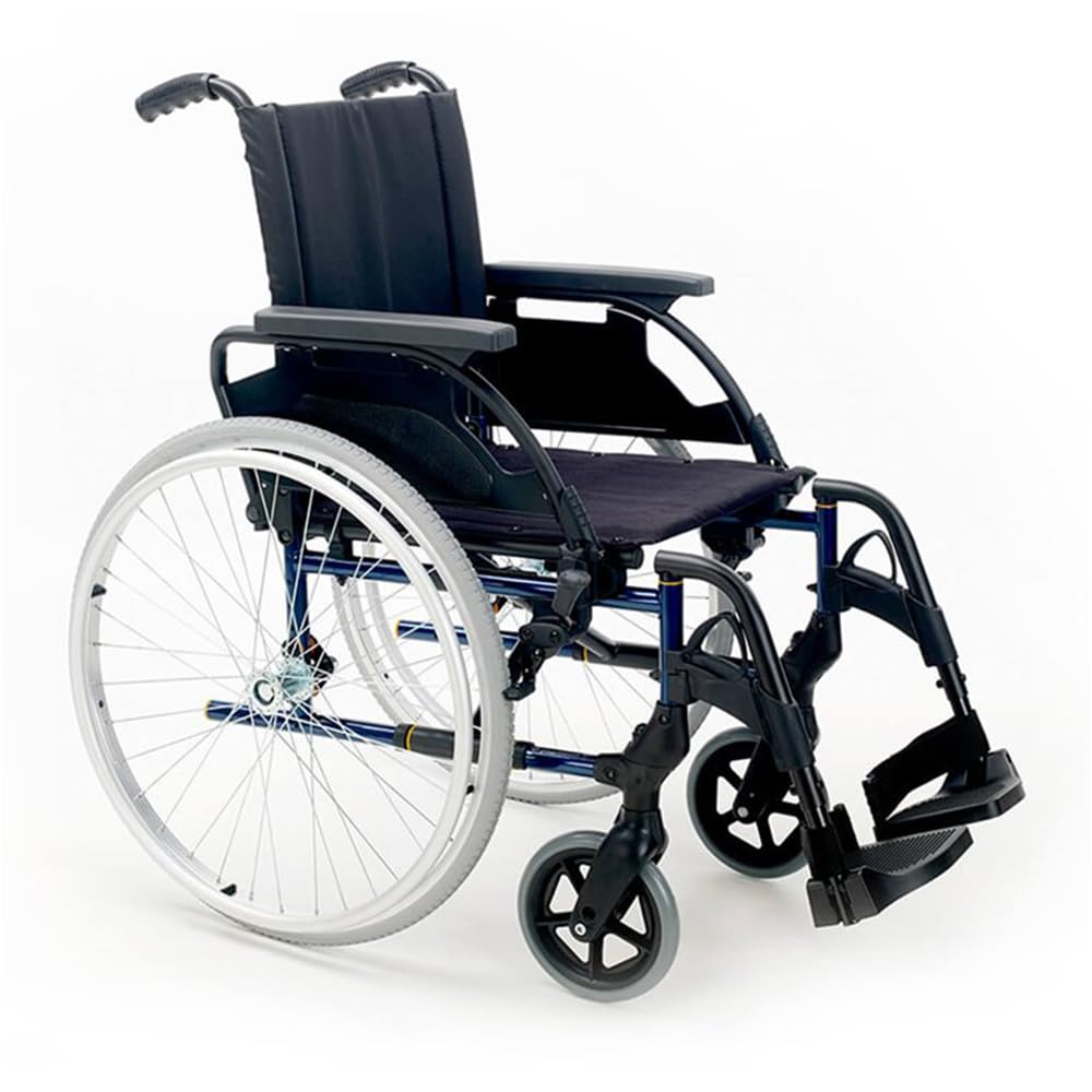 Silla de ruedas plegable Breezy Premium con ruedas de 24" - 43, GRIS SELENIO, NEUMATICAS - Medical Sunrise