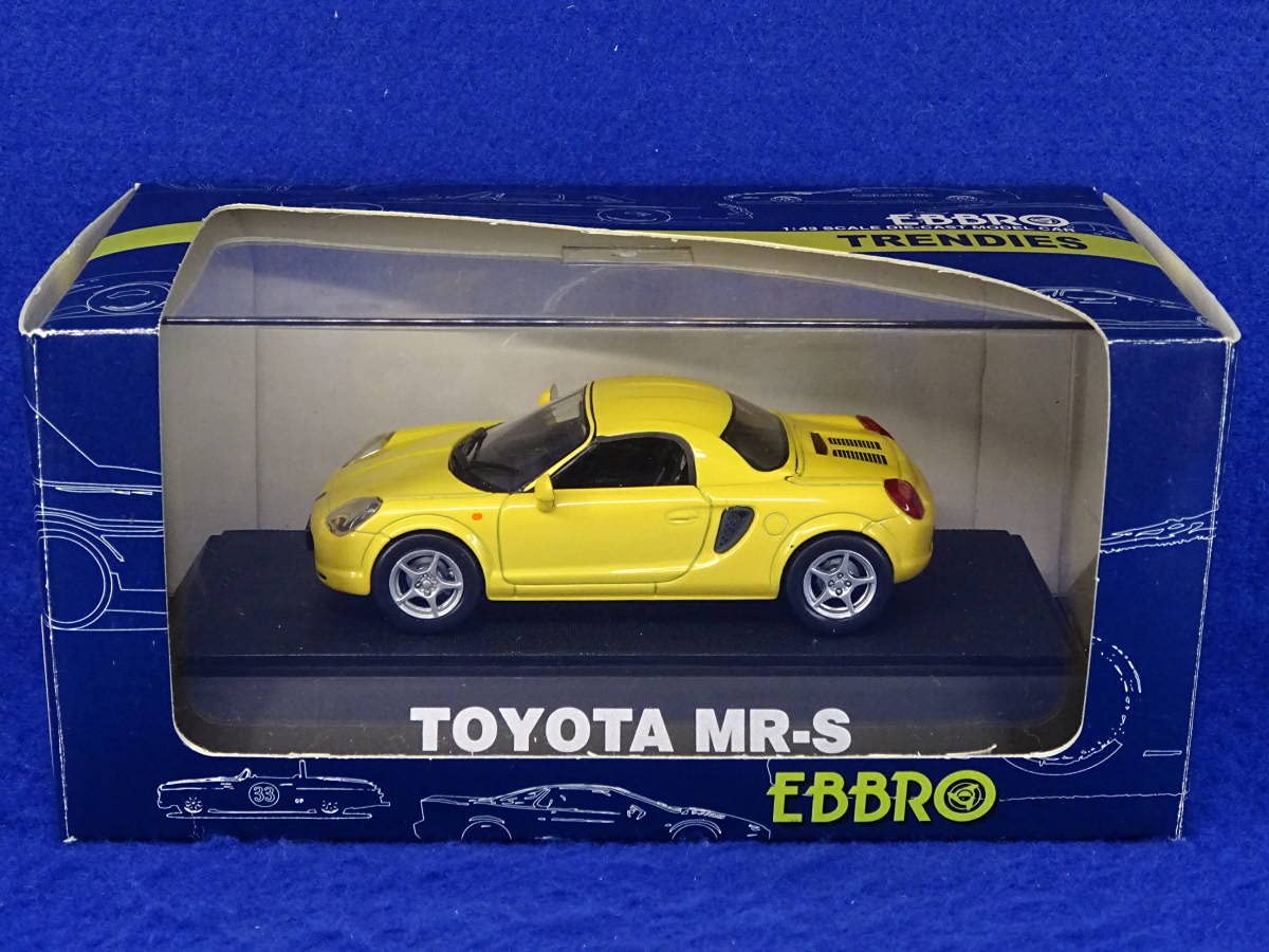 Amazon | 【絶版EBBRO】 88 トヨタ MR-S ハードトップ（黄）1/43 